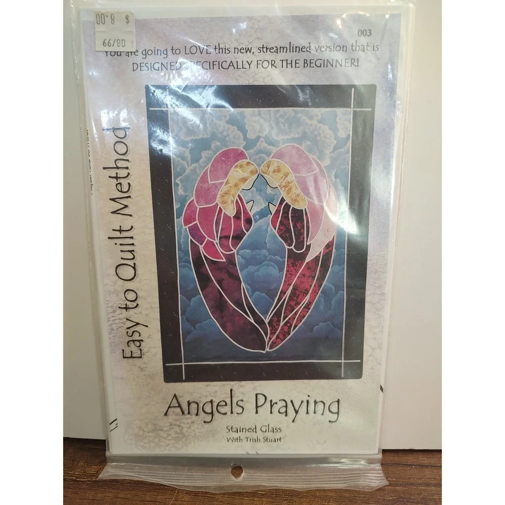 Angels Praying Stained Glass Style Wall hanging Quilt Pattern By Trish Stuart